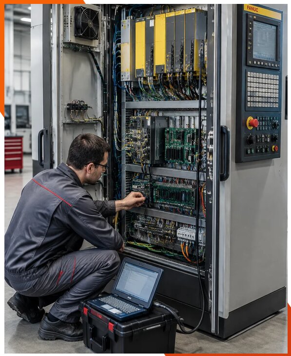Ремонт систем ЧПУ FANUC промышленных станков в Кореновске